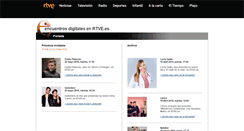 Desktop Screenshot of encuentrosdigitales.rtve.es