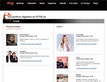 Tablet Screenshot of encuentrosdigitales.rtve.es