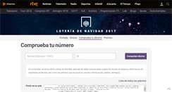 Desktop Screenshot of loteria.rtve.es